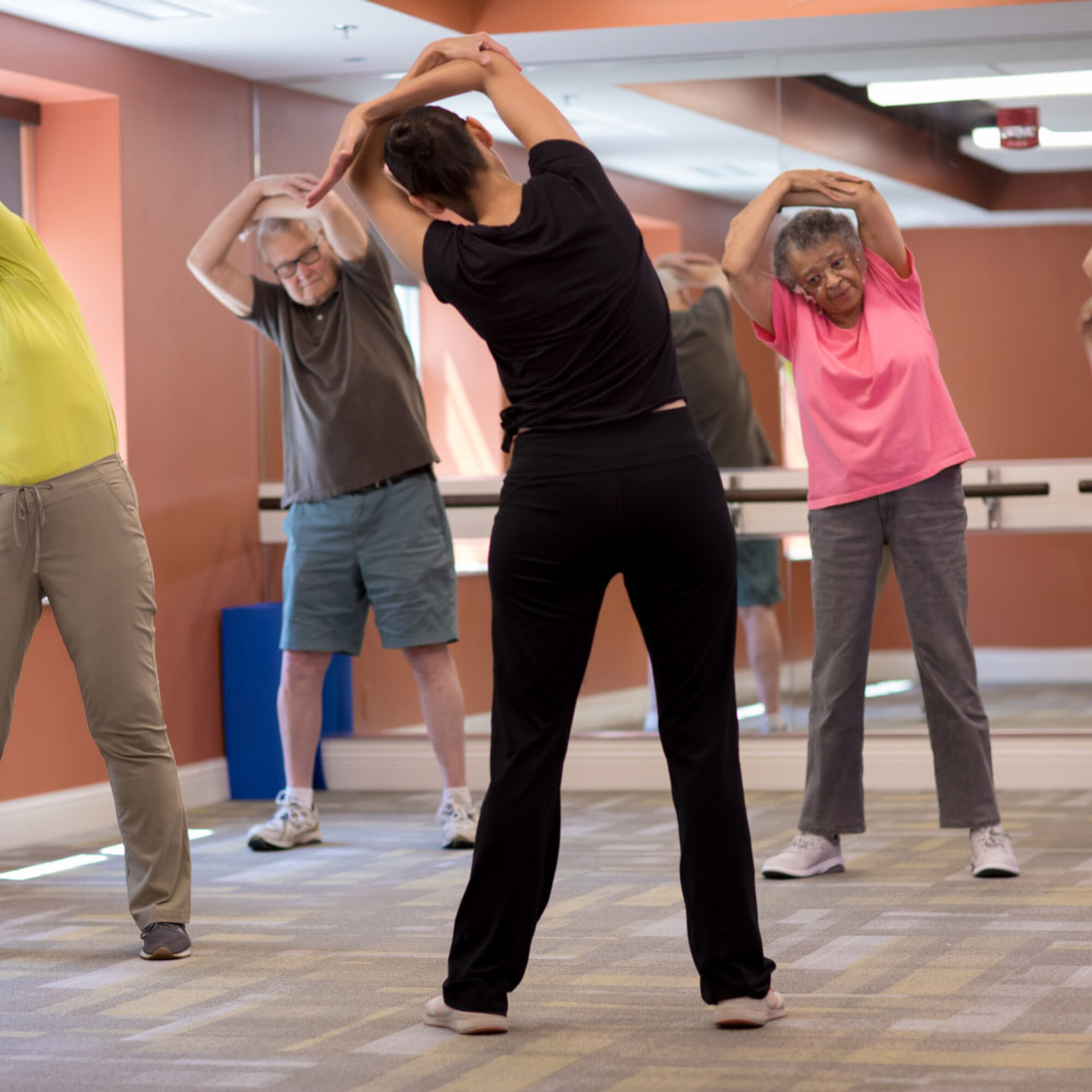 Resident yoga class at Smith Village